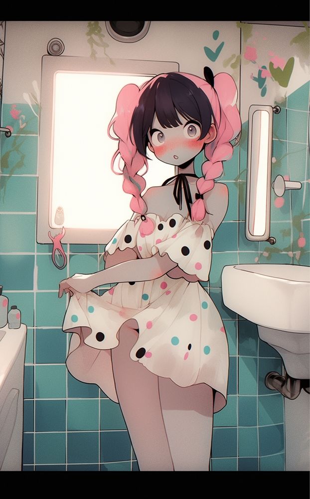 AI Girls In A Bathroom