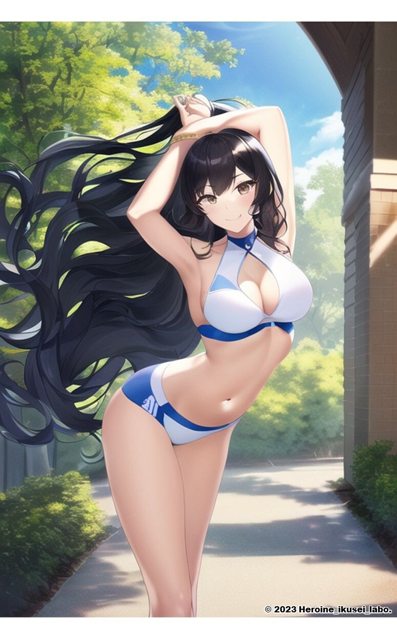 1つの呪文で生み出された100人のAI妄想美少女-21【さわやかえっちなスポーツビキニ女子編】