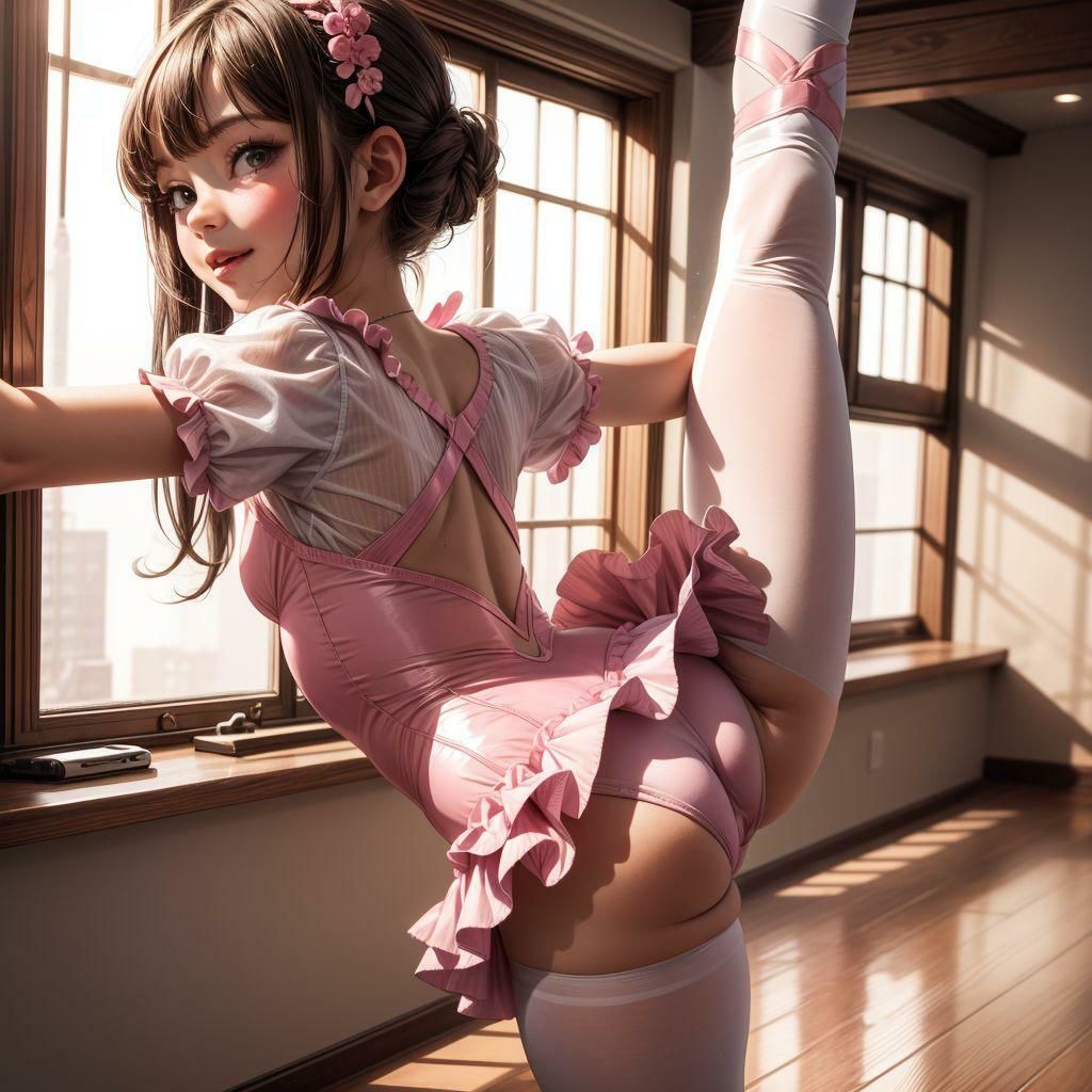 ちっぱい開脚バレリーナ