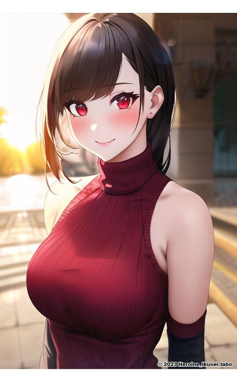 1つの呪文で生み出された100人のAI妄想美少女-22【童貞を殺すニットセーター女子編3】