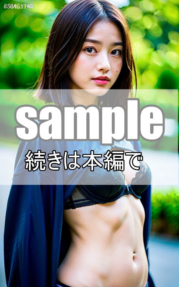清楚系美乳美女が下着姿で野外大撮影会