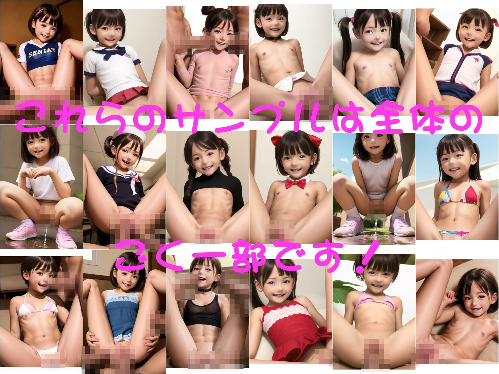 小さな尻のメス○キたちにブチこみ隊 <極太セミリアル>