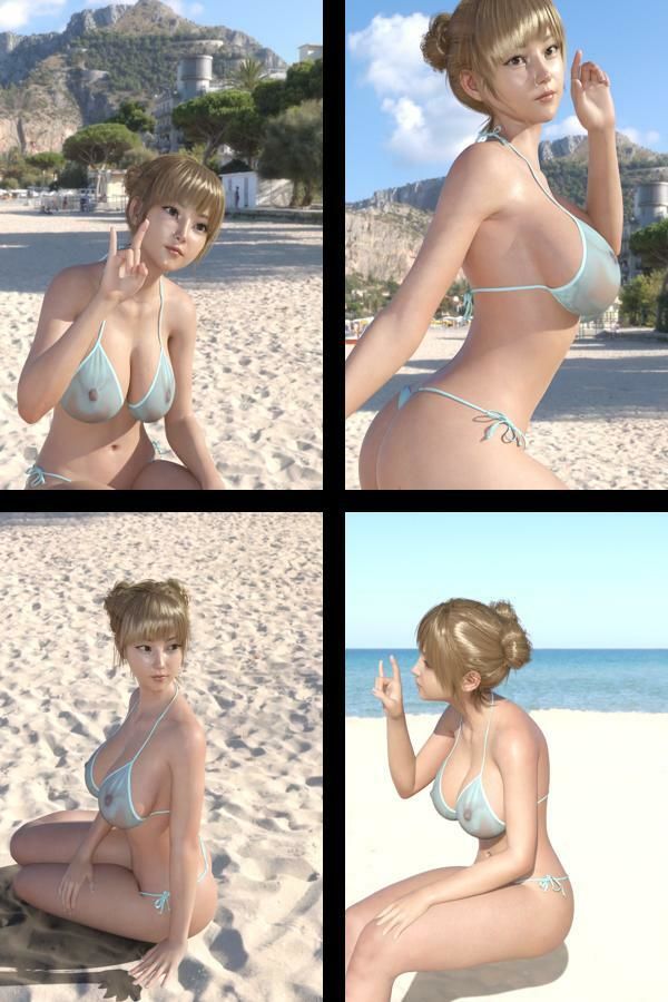 【＋All】『理想の彼女を3DCGで作ります』から生まれたバーチャルアイドル「一ノ瀬廻里（いちのせめぐり）」のグラドル撮影風写真集:Gradol_90