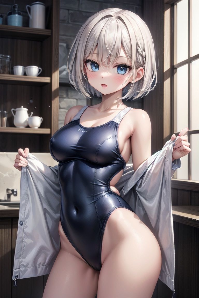 【R-15】短髪競泳水着少女CG集