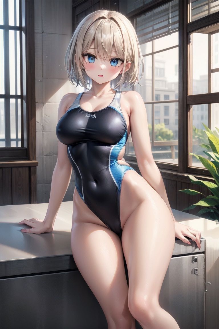 【R-15】短髪競泳水着少女CG集