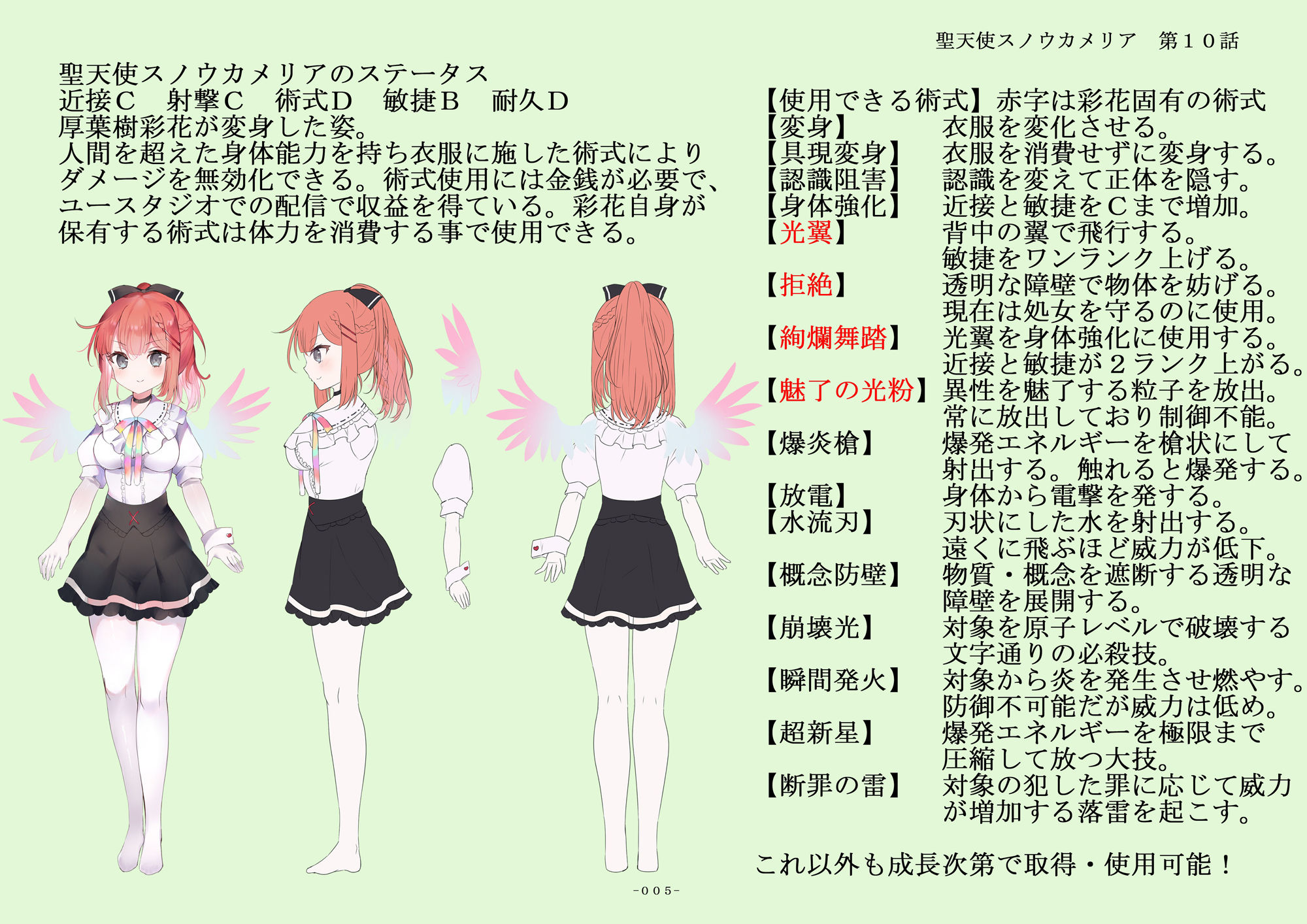 聖天使スノウカメリア第10話「聖桜学園での戯れ」