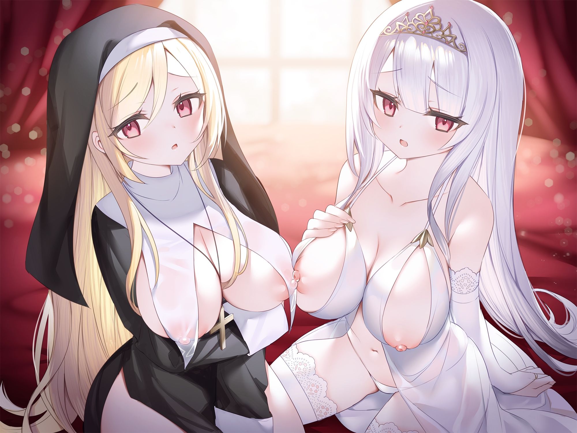 【逆レおほ声】王様のお姫様姉妹に監禁されて強●的に妊活種付けセックスさせられる話。ねっとりW耳舐め・濃厚じゅぽじゅぽWフェラ・W授乳・おほ声だいしゅきホールド。