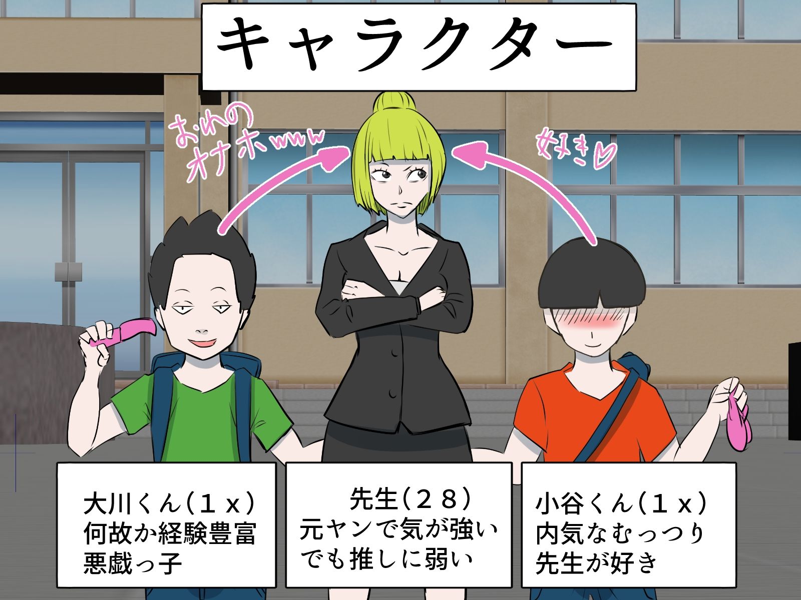 金髪ヤンキー先生がエロ○キ達の肉便器にされた件ダイジェスト版 Blonde-haired Ex-Punk Teacher Turned Into a Pussycat by students Digest edition