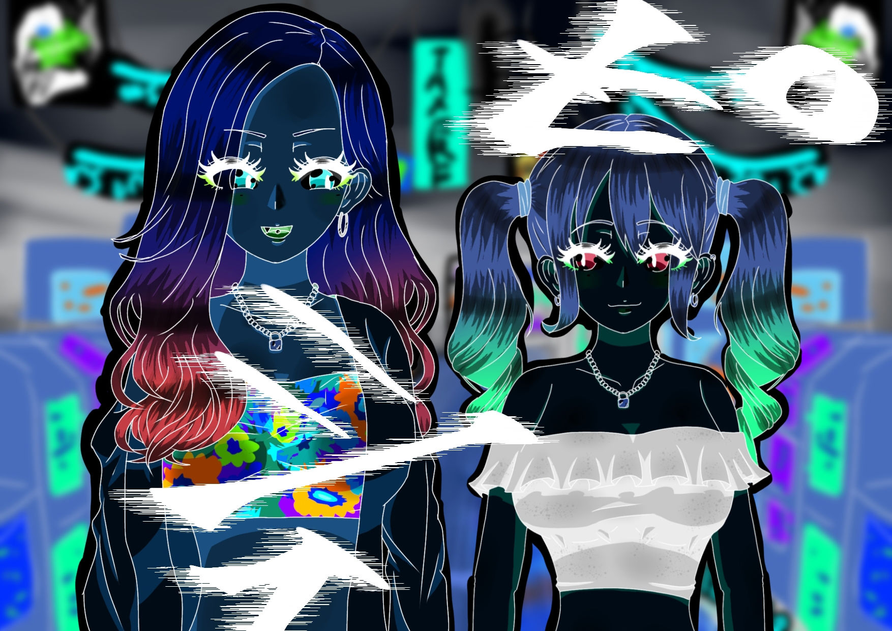 ギャル3人時間停止強●【レズ】