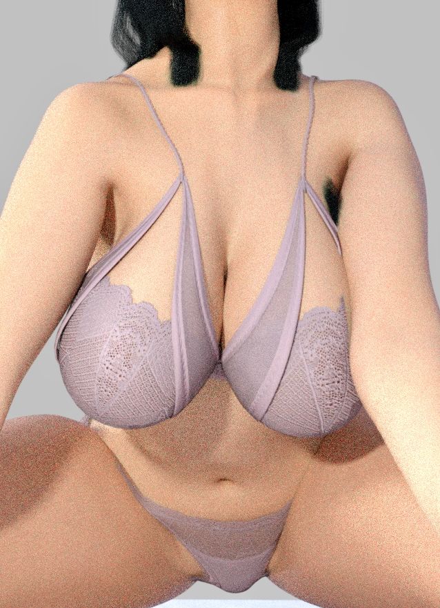 【リアル3D】巨乳美女のふしだらな姿