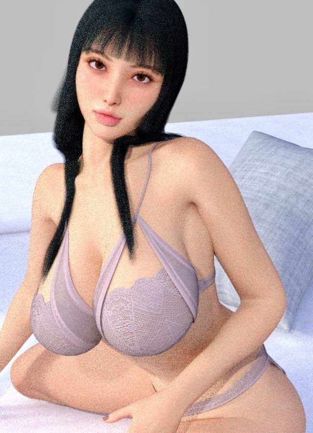 【リアル3D】巨乳美女のふしだらな姿