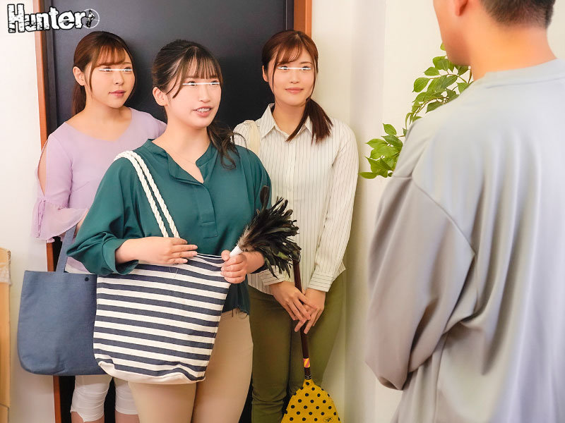 裸エプロンをしながら掃除をしてくれる出張家事代行サービス！料金はお高いが巨乳・巨尻の家政婦さんが掃除してくれてチ○ポも掃除！でハメ放題！