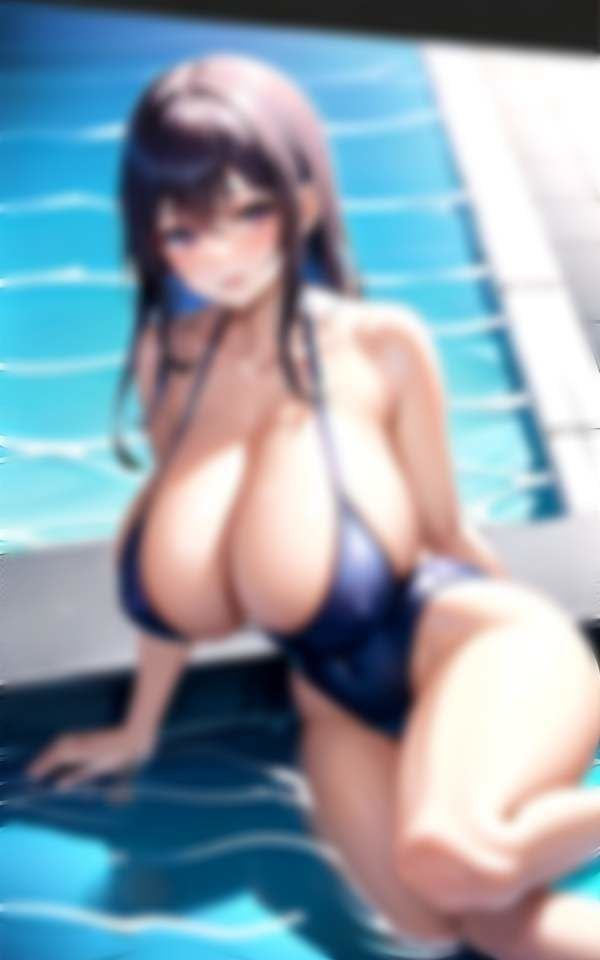 水泳部の先輩と練習後2人きり スク水から溢れ出る超乳を揉み倒す