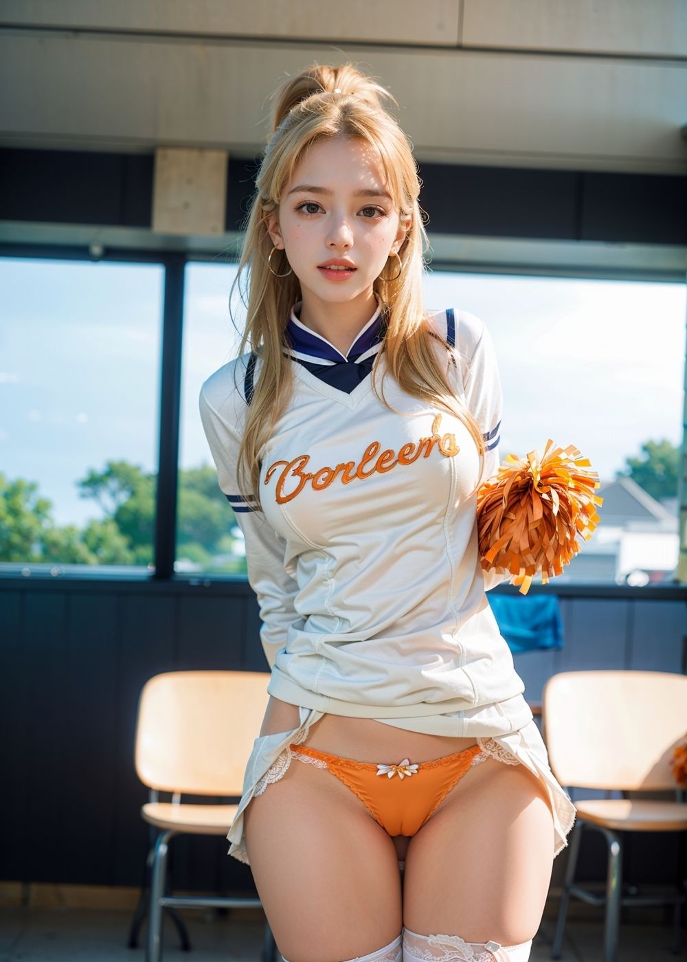 パンツ見せてくれる金髪チアリーダー222人！ 夢のフェチAIグラビア写真集