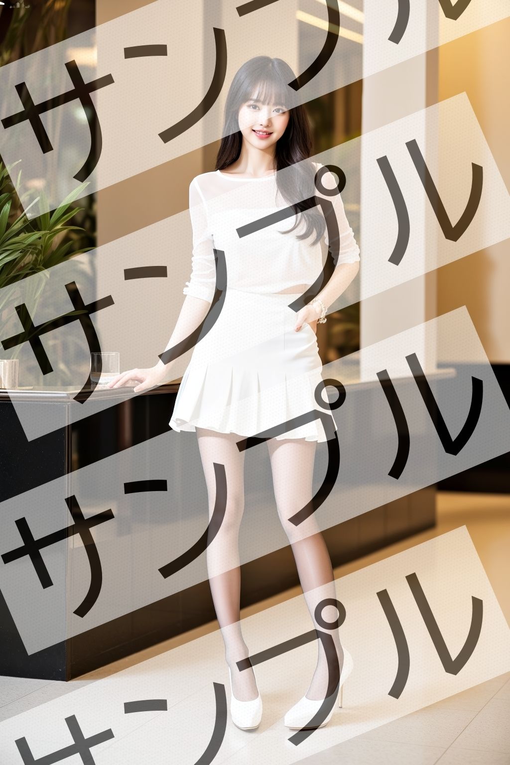 同僚OLのミニスカ&極薄黒ストッキング&エロいパンプス - Colleague office lady’s miniskirt, ultra-thin black stockings, and erotic pumps -