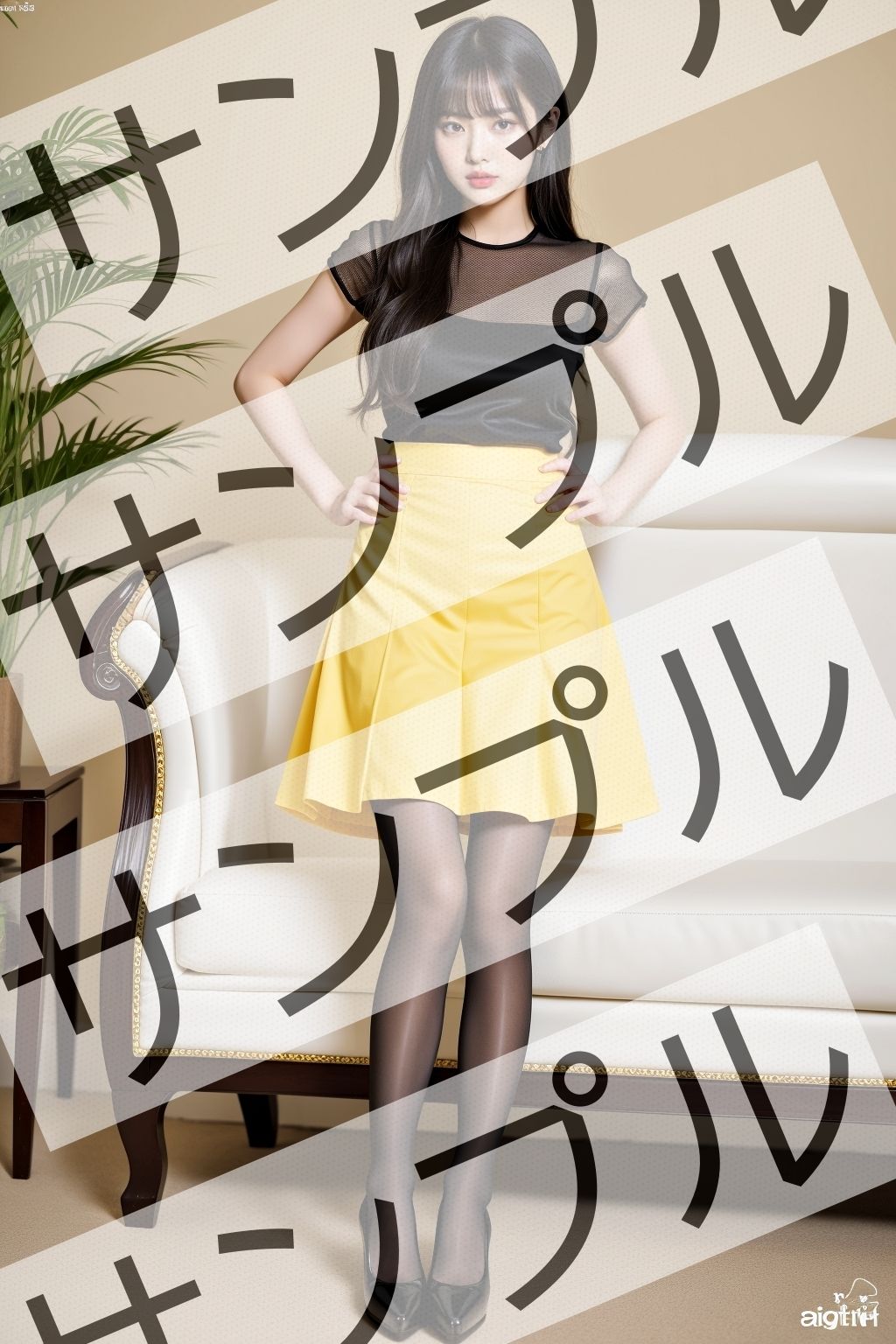 同僚OLのミニスカ&極薄黒ストッキング&エロいパンプス - Colleague office lady’s miniskirt, ultra-thin black stockings, and erotic pumps -