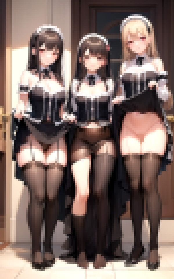 淫乱メイドの極上ハーレムハウス