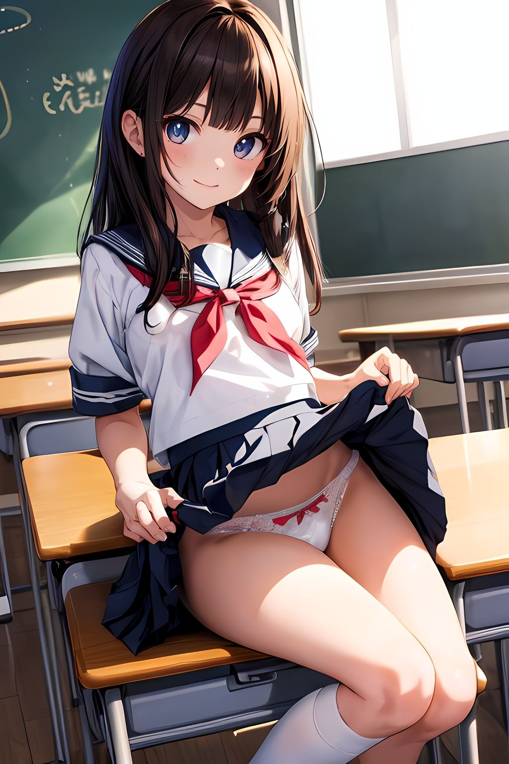 幼馴染のスカートの中