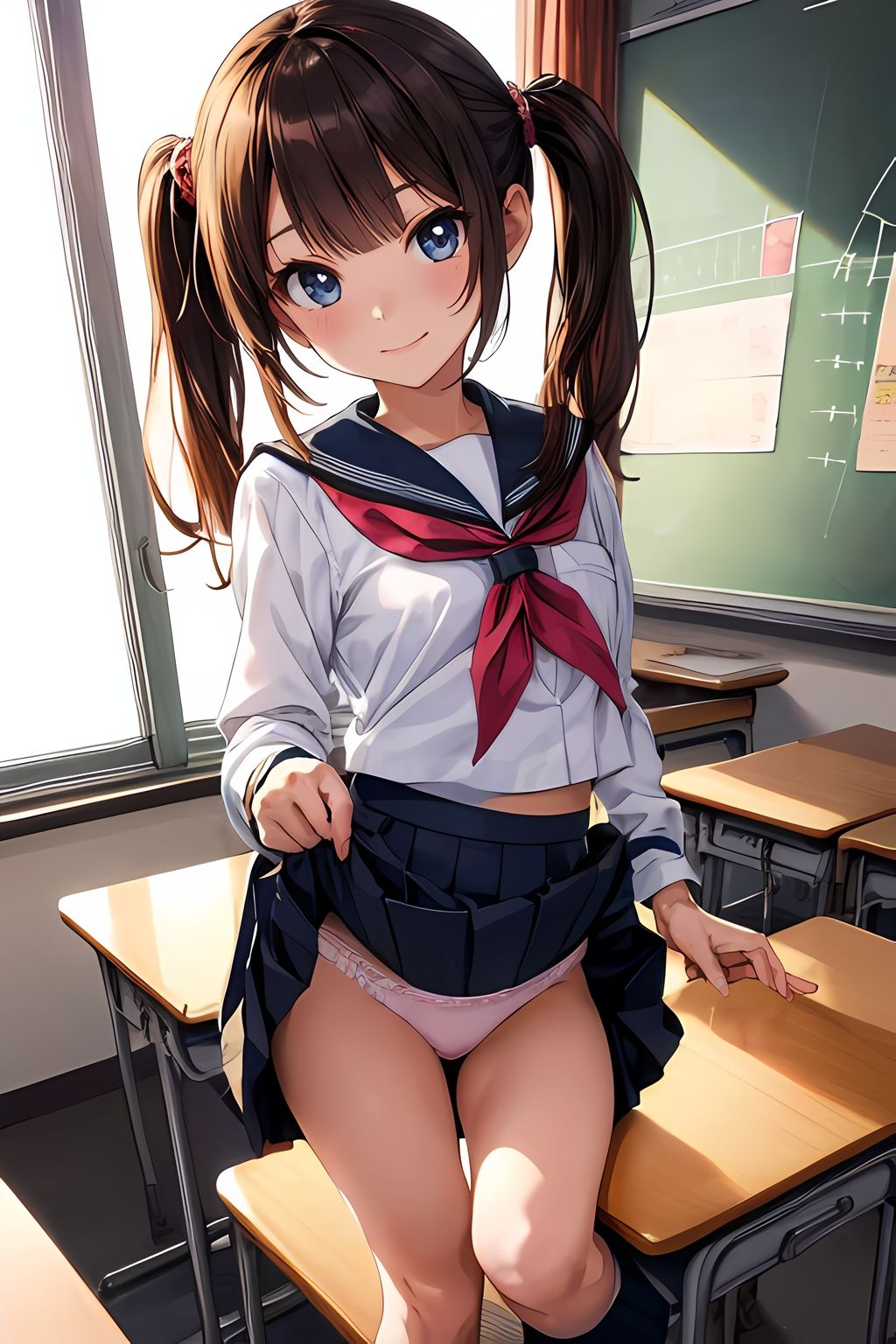 幼馴染のスカートの中