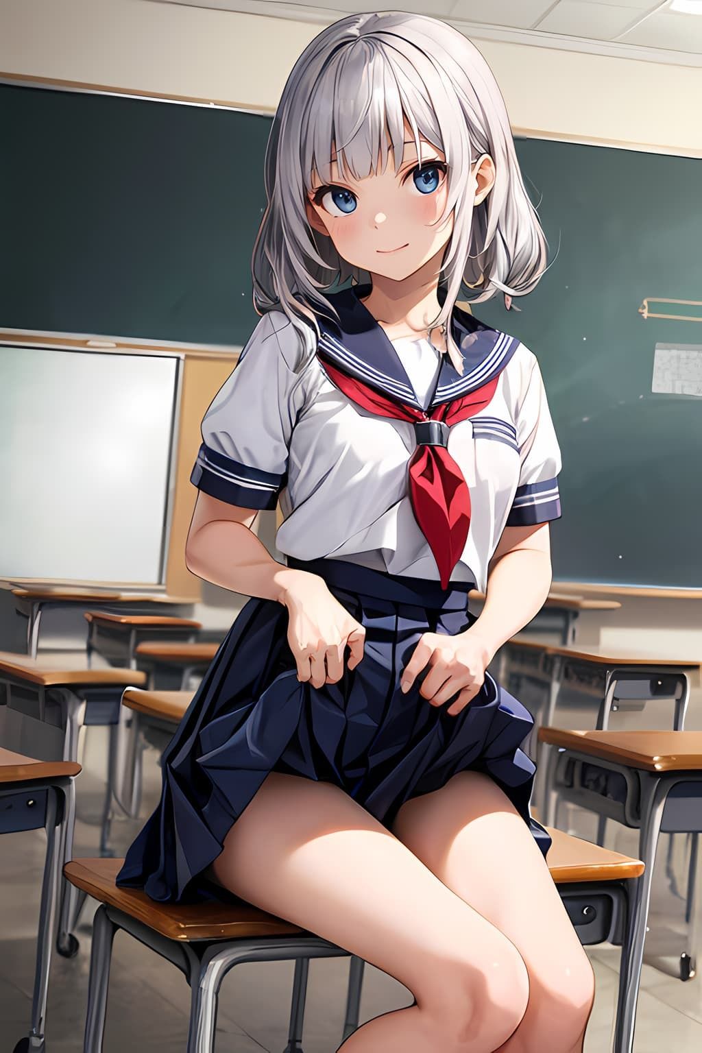 幼馴染のスカートの中