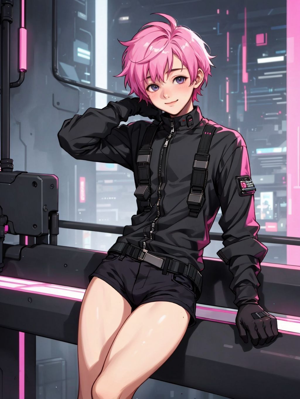 AI Pretty Boys Cyberpunk