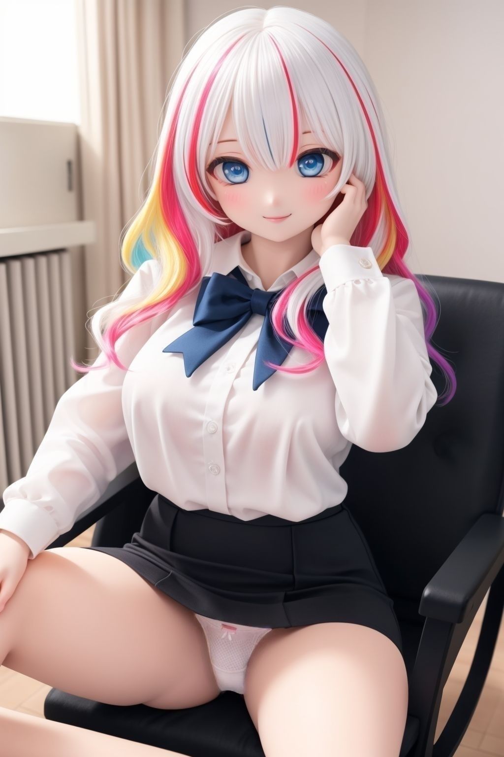 OLの座りパンチラ