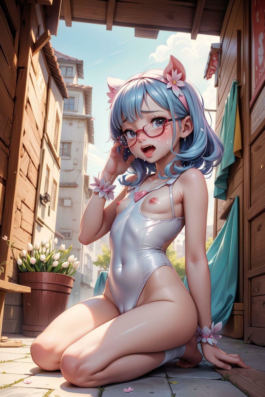 カラフル少女の露出紀行