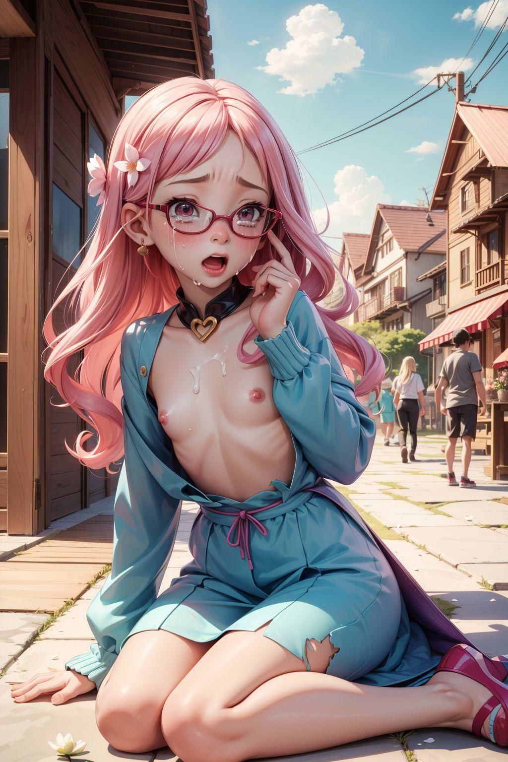 カラフル少女の露出紀行