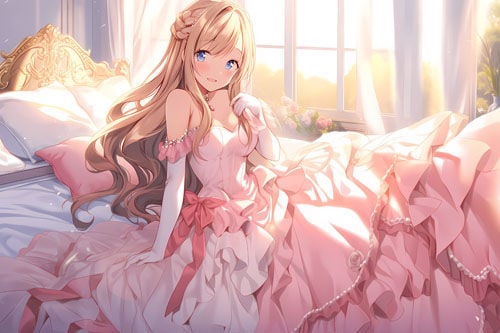 ドレス美少女19 ベッドルームにて