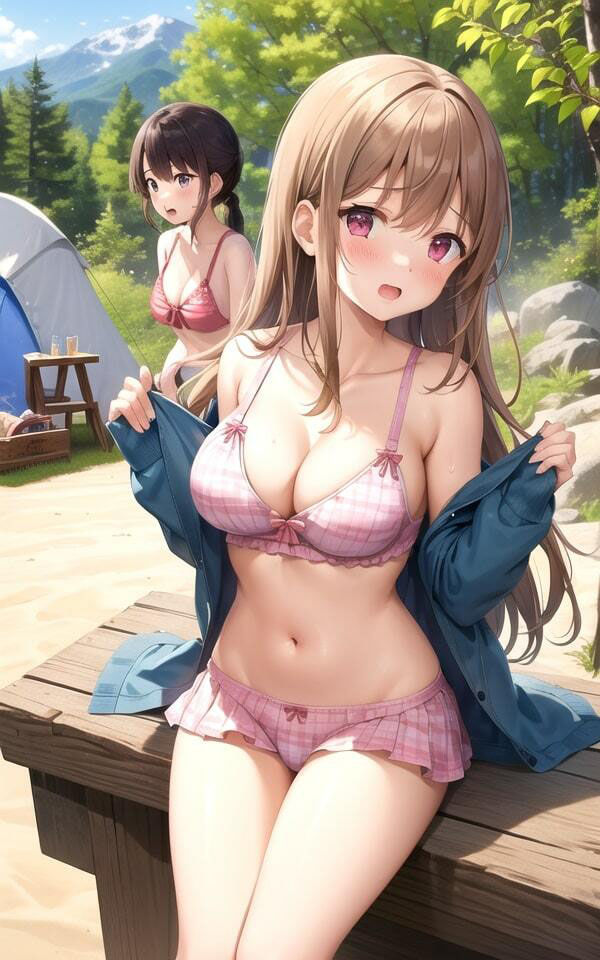 仲良くなった淫乱美女たちと春キャンプでエッチなハプニング
