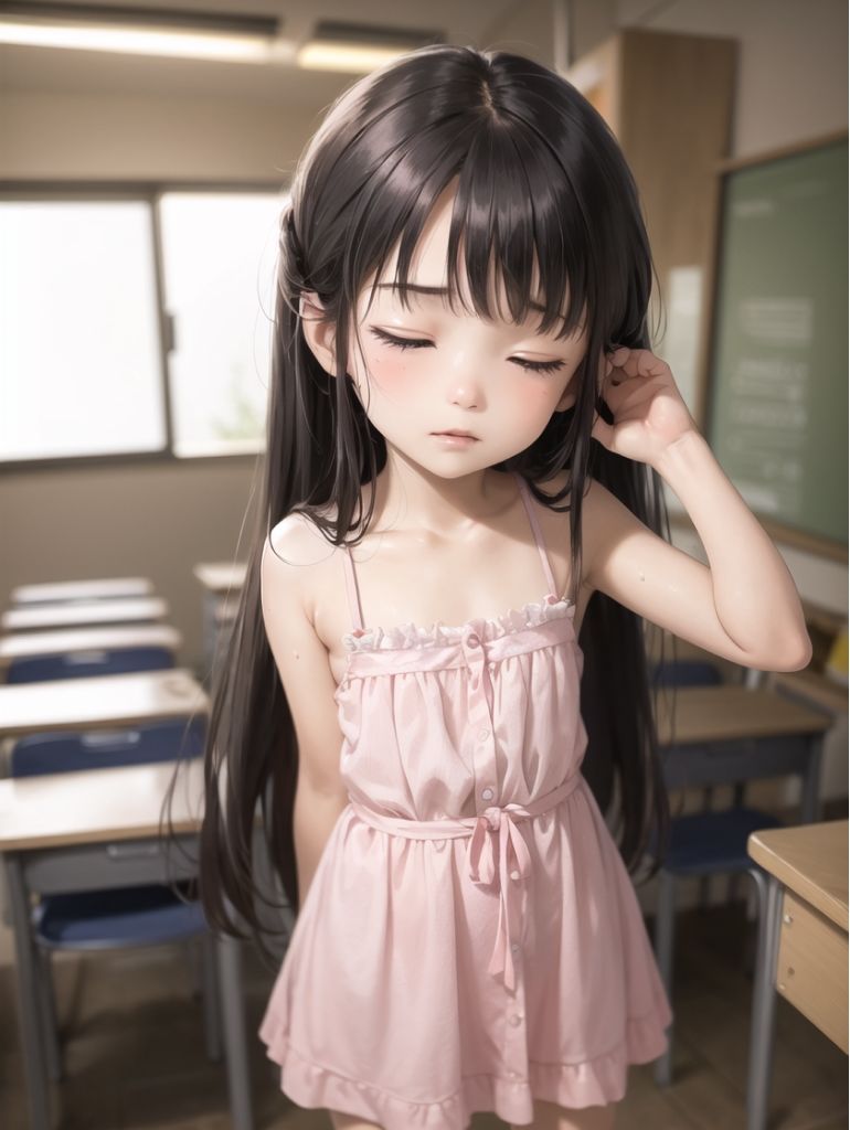 教え子を教室レ〇プ -無垢な少女と性行為-