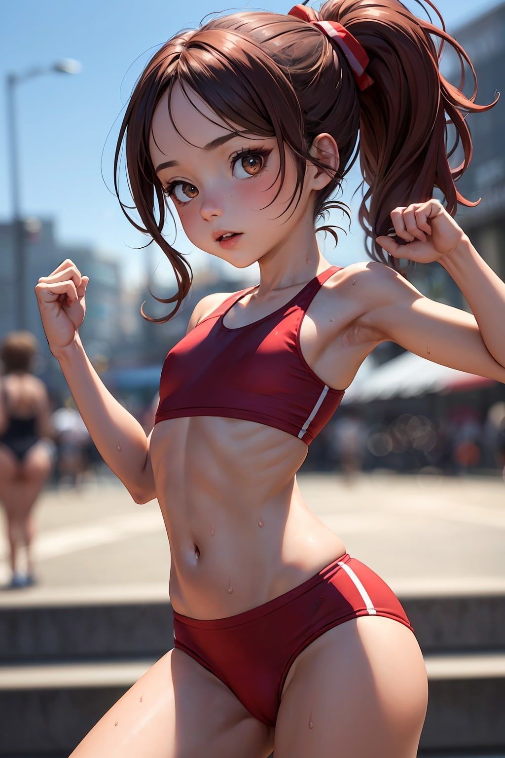 陸上部の妹に応援に来いとせがまれた