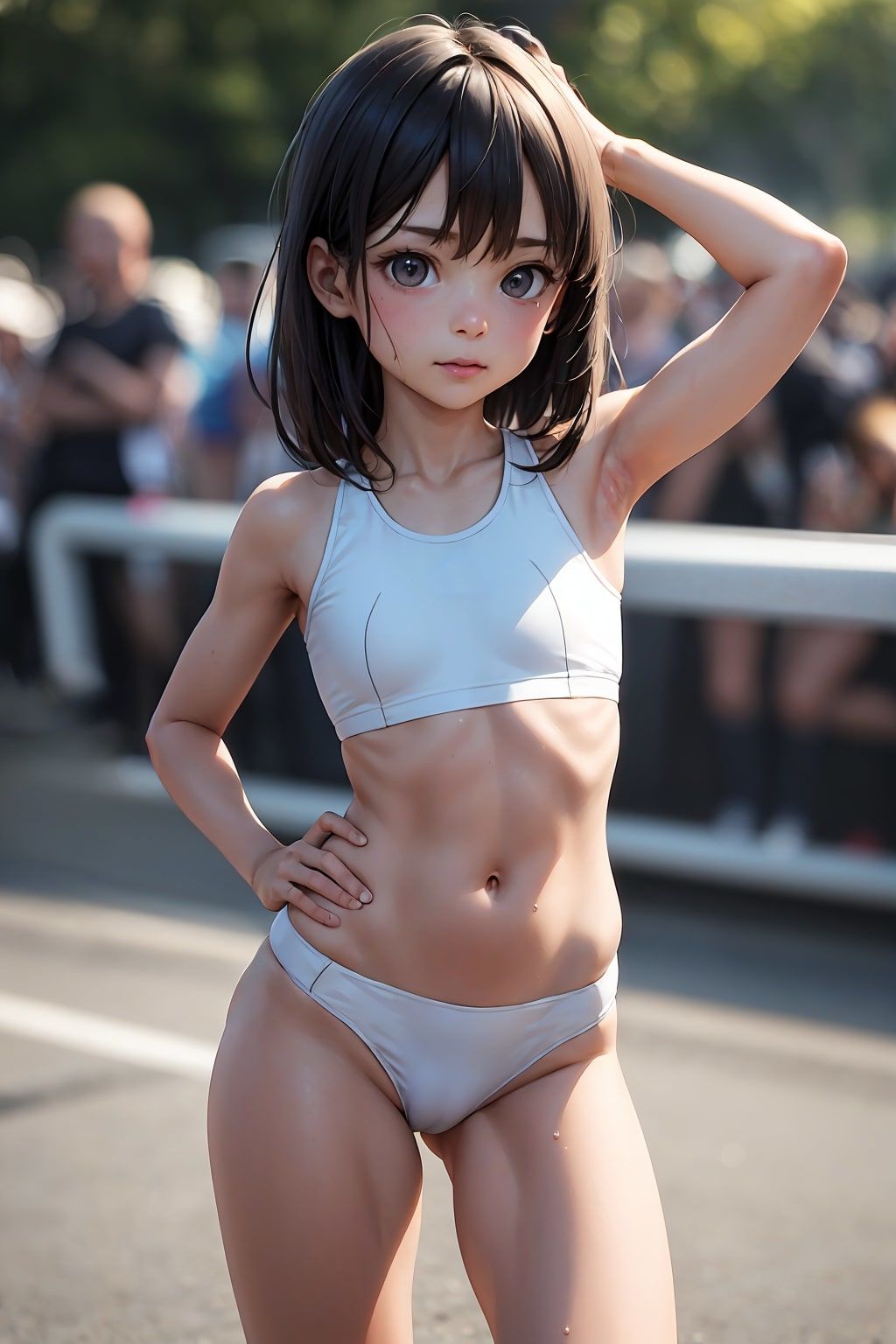 陸上部の妹に応援に来いとせがまれた