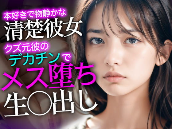 本好きで物静かな清楚彼女、クズ元彼のデカチンでメス堕ちして生中出しSEX