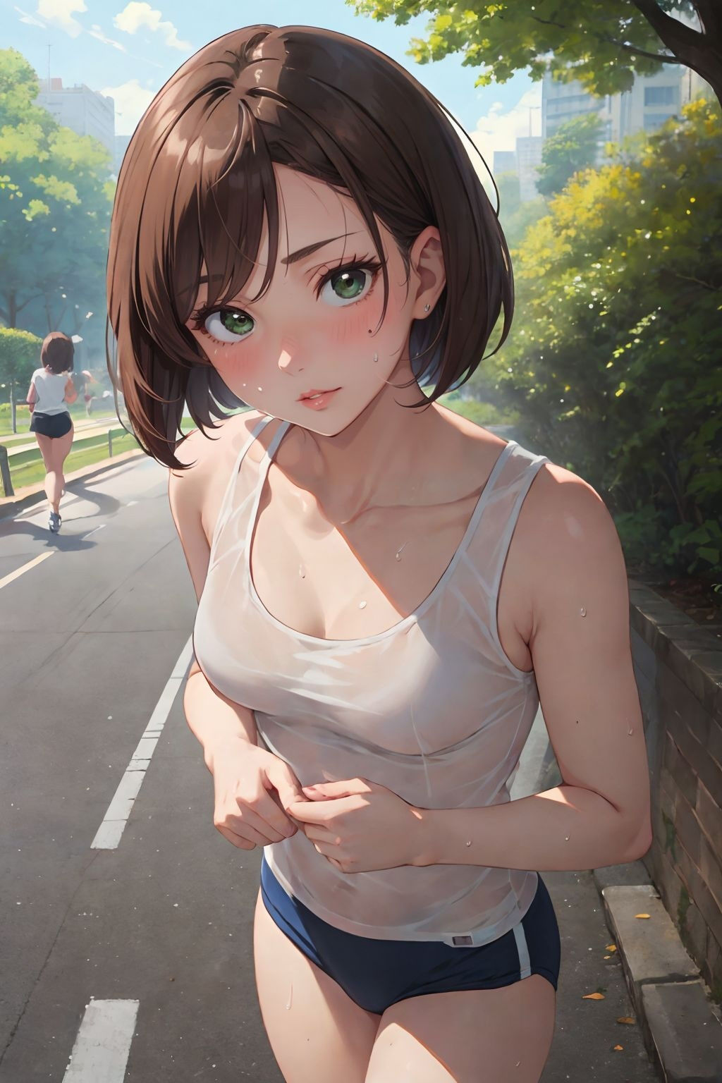 ジョギング中に発情