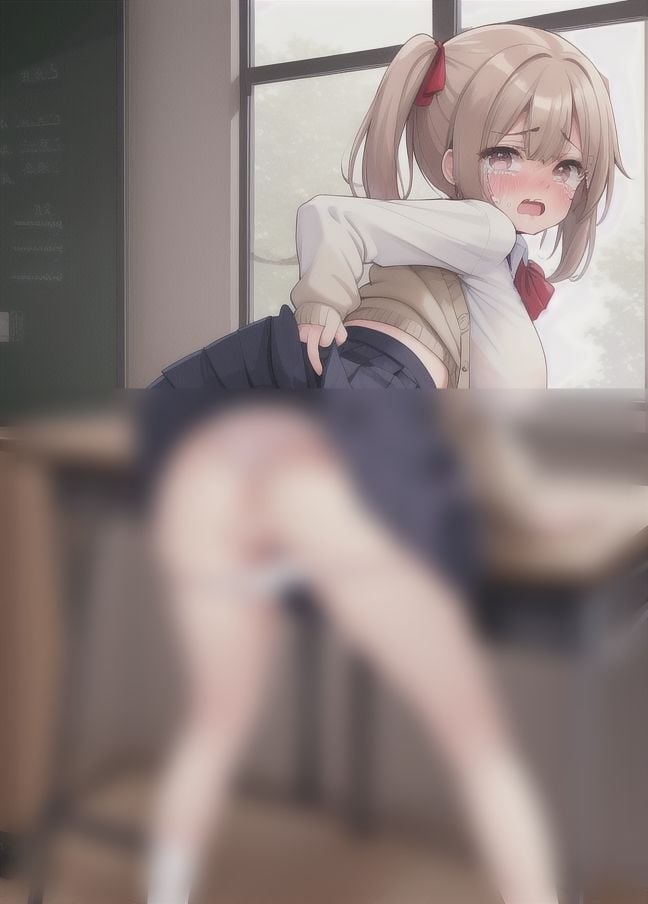 中出しされながら号泣..立ちバック