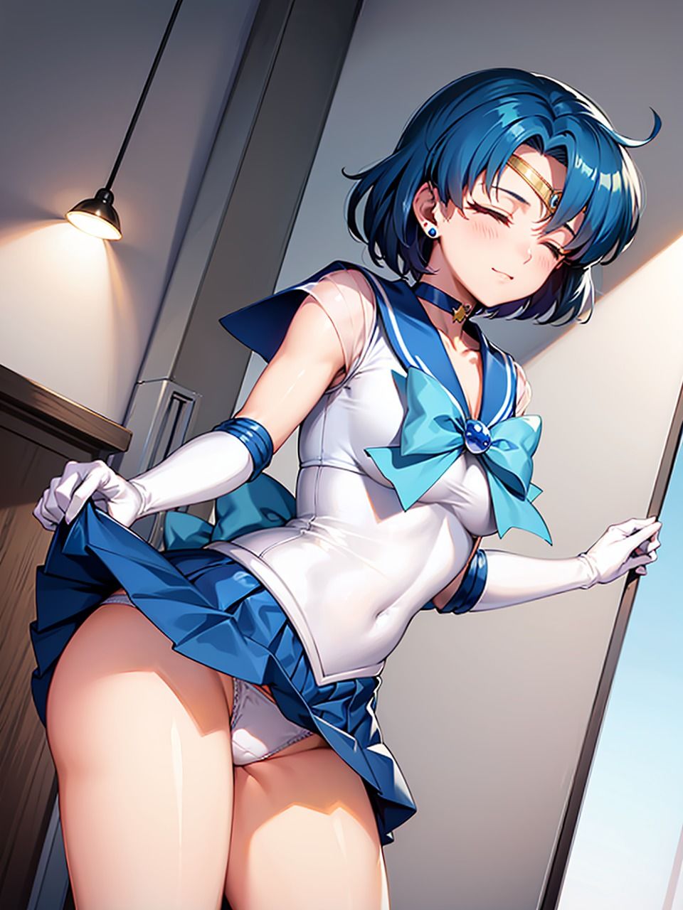 美少女戦士セー〇ームーン 水野〇美（マー〇ュリー） パンチラ集