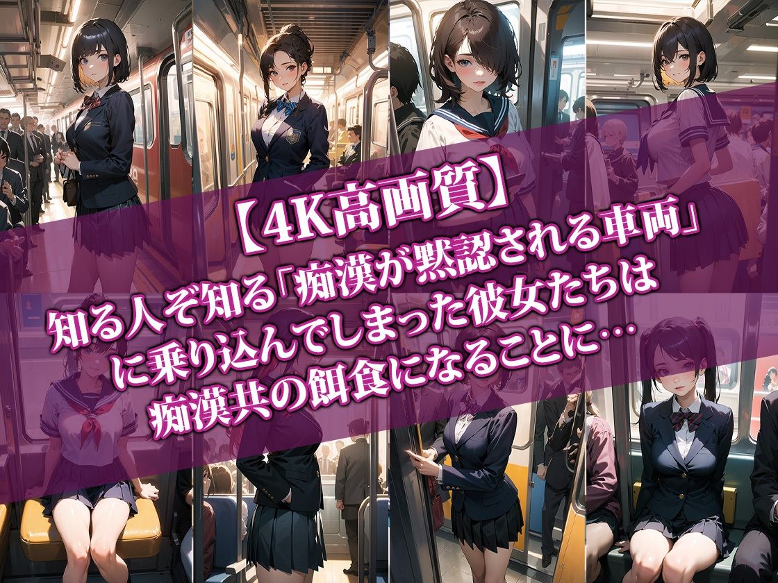 【4K高画質】痴●が黙認される通学電車(1両目)