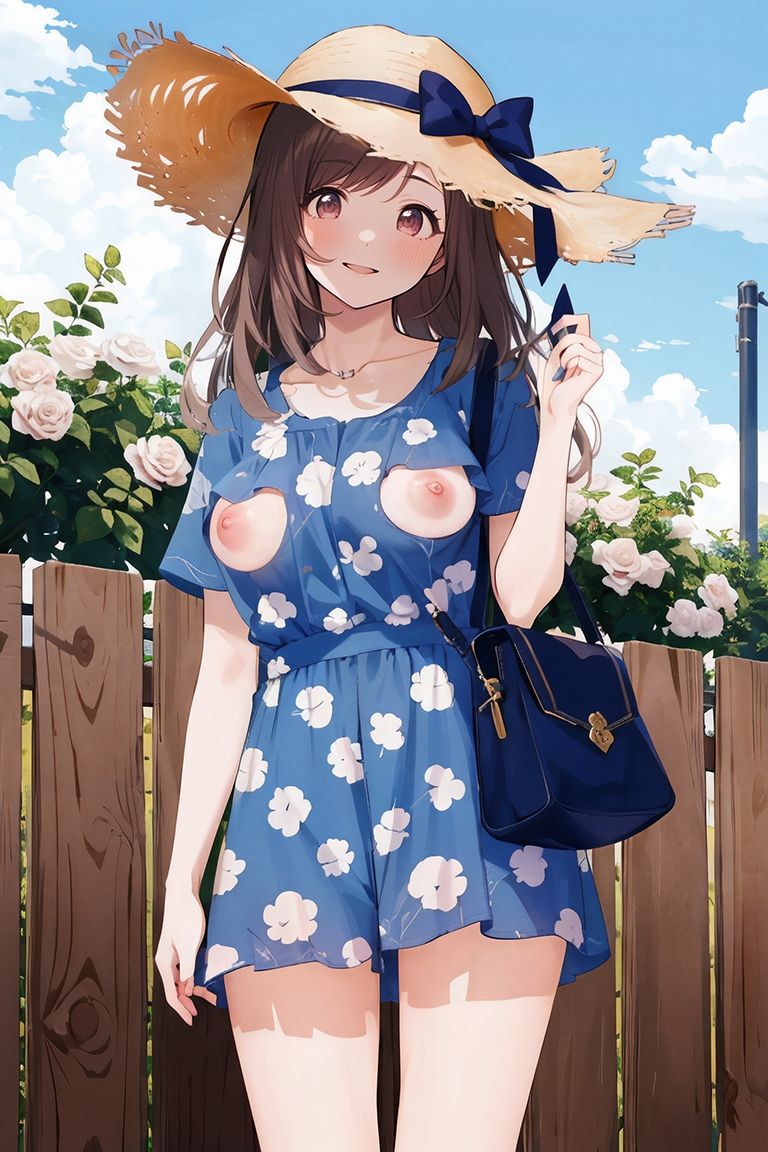 乳首露出が当たり前の世界で月○恋鐘は堂々としている2