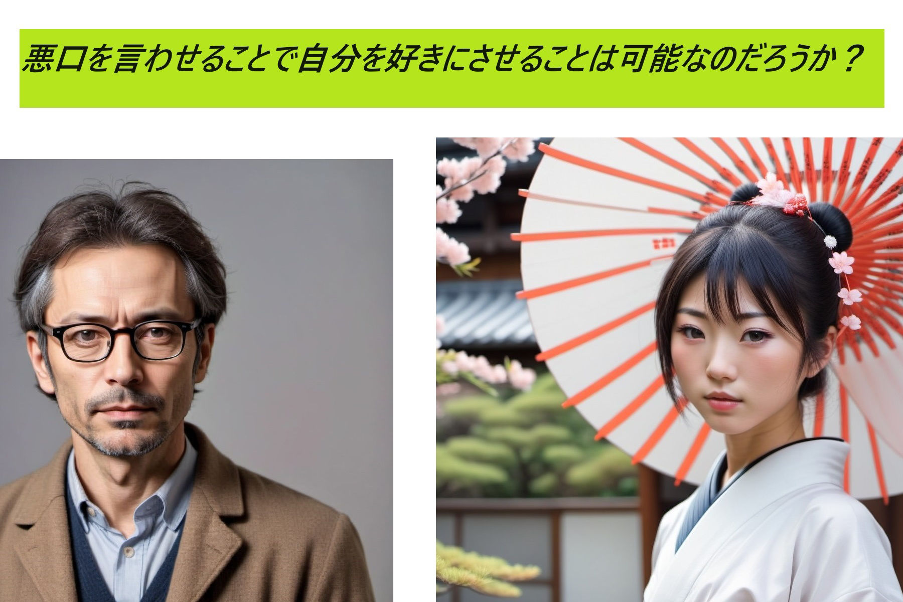 悪口を言わせることで自分を好きにさせることは可能なのだろうか?