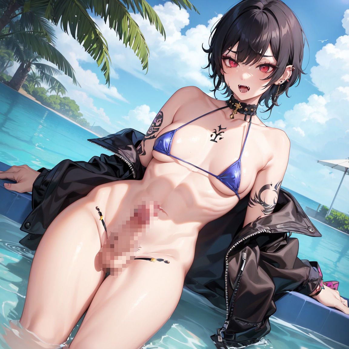 ふたなり娘の見せつけCG集2