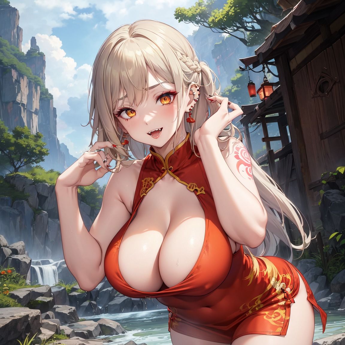 とにかく谷間が見たい!着衣巨乳CG集1