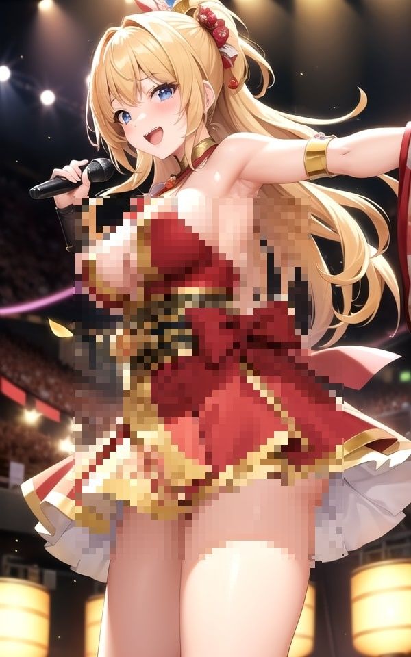 コンサートで脱ぐアイドル3