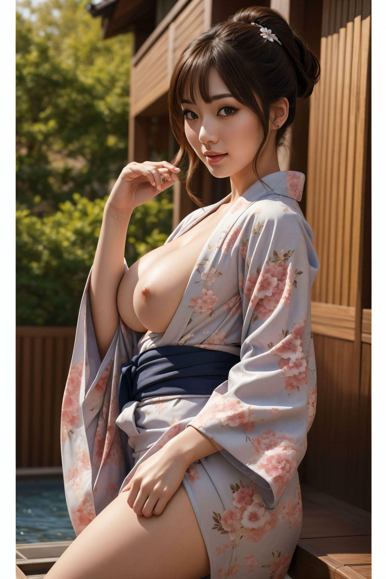 浴衣爆乳女将 のいる温泉