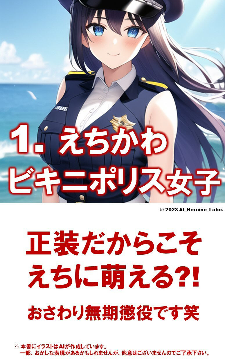 1つの呪文で生み出された100人のAI妄想美少女-23【巨乳捜査110番！えちかわビキニポリス女子】