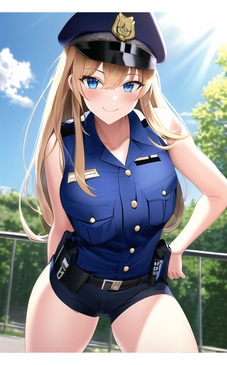 1つの呪文で生み出された100人のAI妄想美少女-23【巨乳捜査110番！えちかわビキニポリス女子】