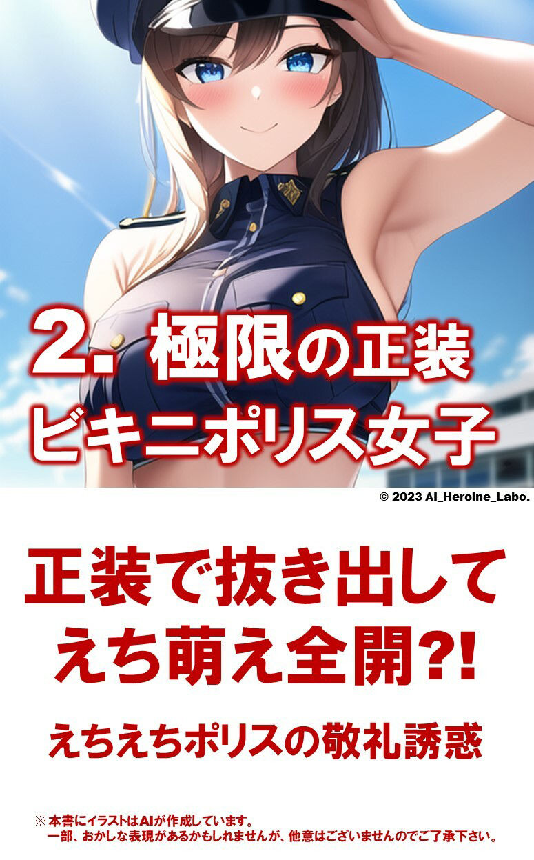 1つの呪文で生み出された100人のAI妄想美少女-23【巨乳捜査110番！えちかわビキニポリス女子】