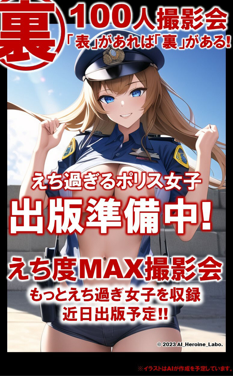 1つの呪文で生み出された100人のAI妄想美少女-23【巨乳捜査110番！えちかわビキニポリス女子】