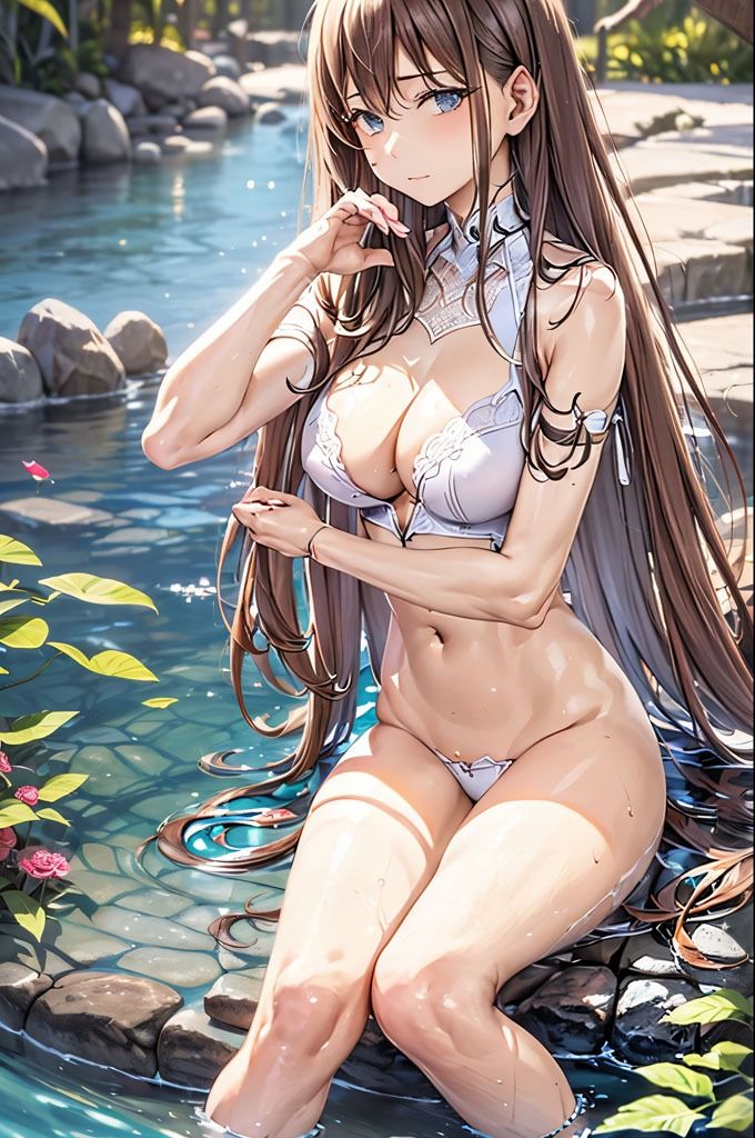 水辺のランジェリー撮影 2D版