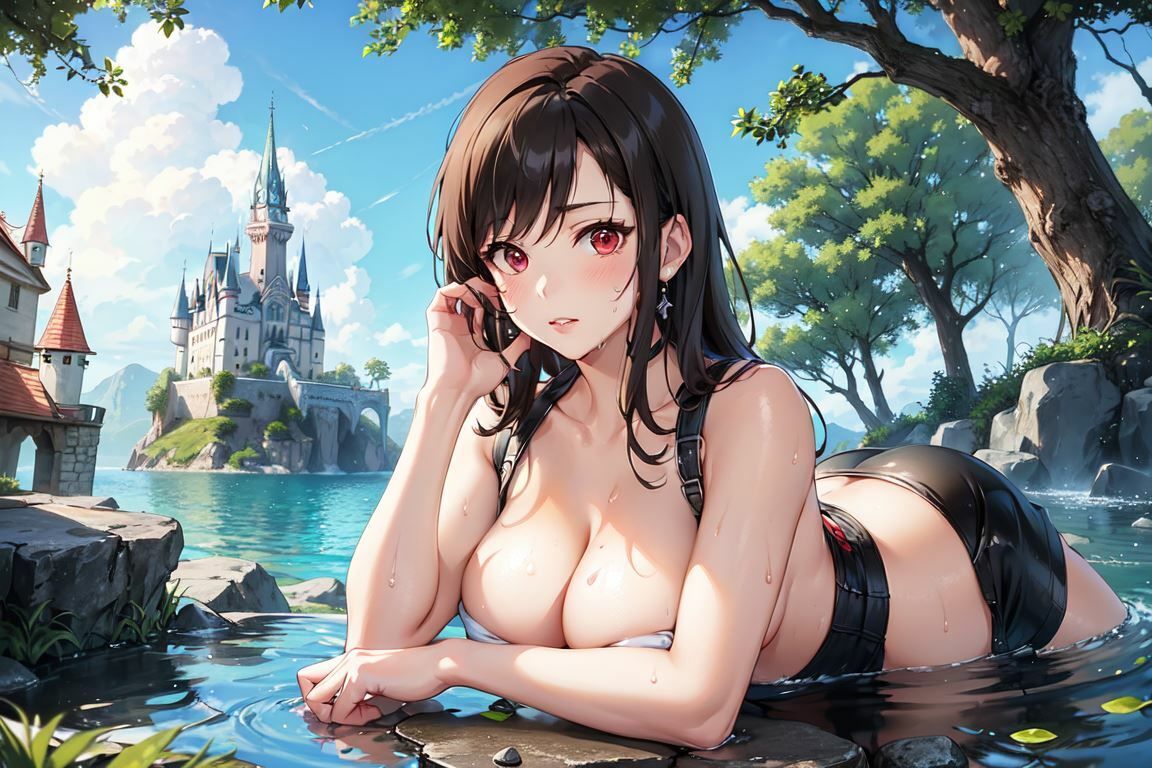 【巨乳・濡れ透け】ティファさんのイラスト集